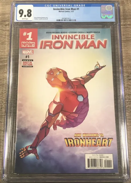 Invincible Iron Man (2017) #1 - CGC 9.8! ~ 1st print Riri Williams/Ironheart