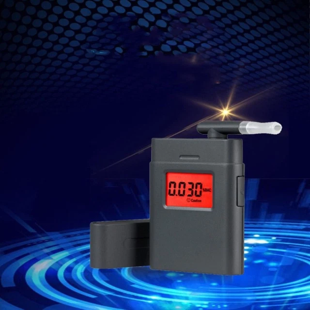 Digital Drunk Breath Analyzer LCD Screen Alcohol Detector Breath Alcohol Tester