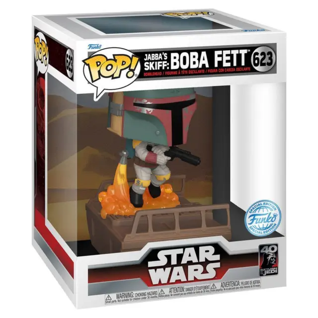 Funko Pop! Star Wars: Jabba's Skiff Boba Fett Exclusive Figure Vinyl #623