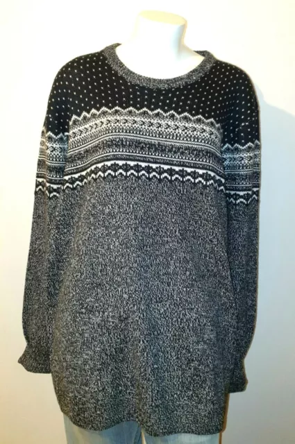 christmas Traditional Nordic Pattern Winter Warm Jumper Size 3XL F&F