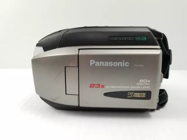 Panasonic Palmcorder PV-L678D 23x HD Zoom 50x Zoom Digital PROBADO *SIN BATERÍA*