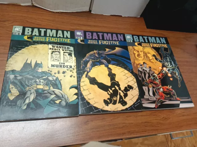 Batman Lot Of 3: Bruce Wayne: Fugitive (TPB, Vol. 1-3)