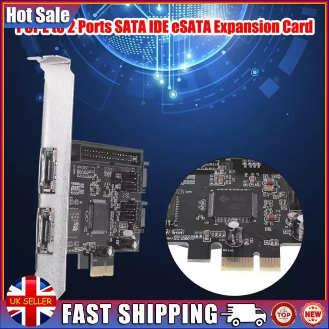 PCIe to 2 Ports SATA IDE eSATA RAID Controller Cards PCI Express Expansion Card