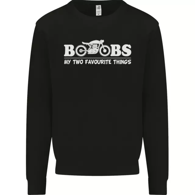 Boobs & Bikes Funny Biker Motorcycle Mens Sweatshirt Jumper