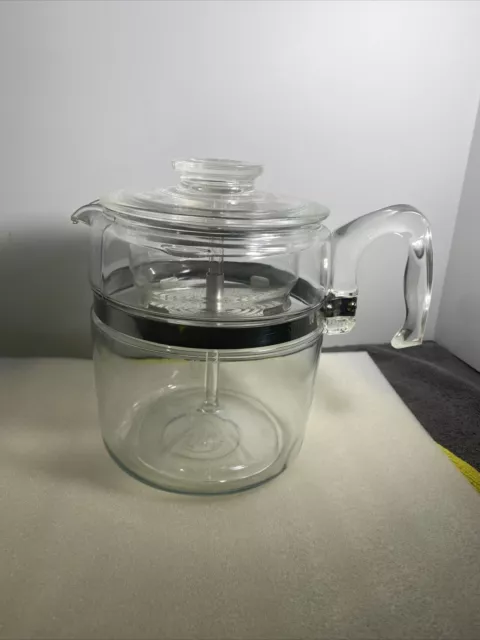Vintage Pyrex 7759 B Flameware Glass Coffee Percolator Pot 9 Cup Complete