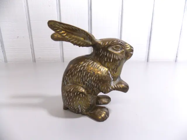VINTAGE BRASS BUNNY Brass Rabbit pair Mod. Dep Made in Italy Brass Bunny  $38.99 - PicClick