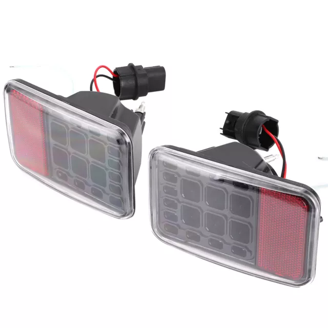 Lot De 2 Feux Antibrouillard Arrière 12 V 6500 K Haute Luminosité IP67