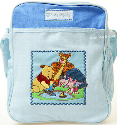 Disney Diaper Bag Tote Winnie the Pooh Infant Blue Baby Bottle Bag Tigger Eeyore
