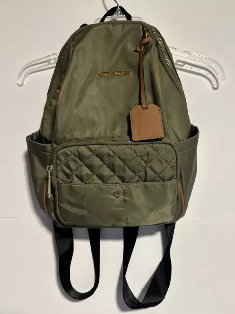 Steve Madden Green Brown Black Backpack