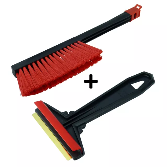 Ensemble de grattoirs à glace + fouet à neige noir rouge MURSKA grattoir à glace brosse à neige balayage