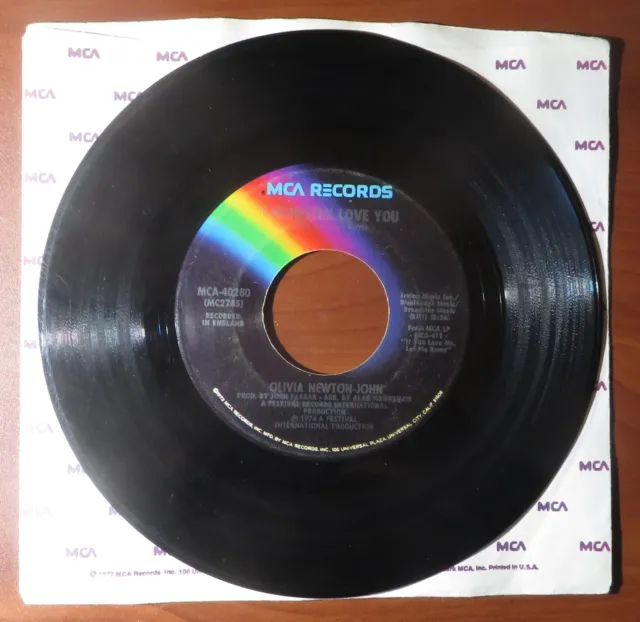 45 RPM, Olivia Newton-John, I Honestly Love You / Home Ain't Home Anymore, VG+