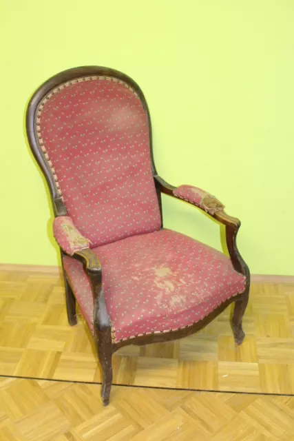 Chair armchair armchair armchair Biedermeier walnut Louis Philippe * 6039