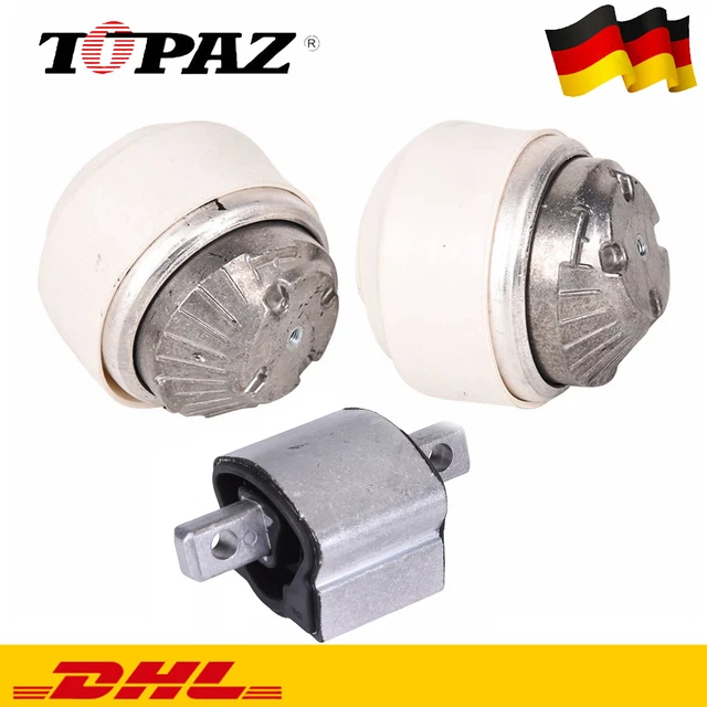2 soportes de motor FEBI y 1 rodamiento de caja de cambios A1402401318, A2042400217 compatible con CE CLK W204 W212