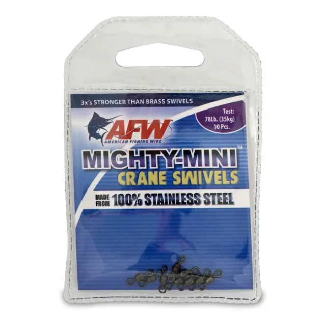 American Fishing Wire Mighty Mini Stainless Steel Crane Swivels