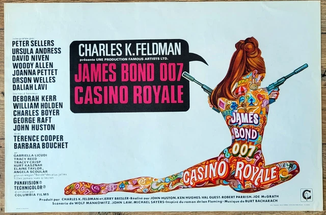 belgian poster espion, CASINO ROYALE, JAMES BOND 007, PETER SELLERS, DAVID NIVEN