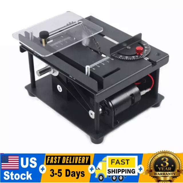 Precision Mini Table Saw Blade DIY Woodworking Bench Cutting Machine Set 8500RPM