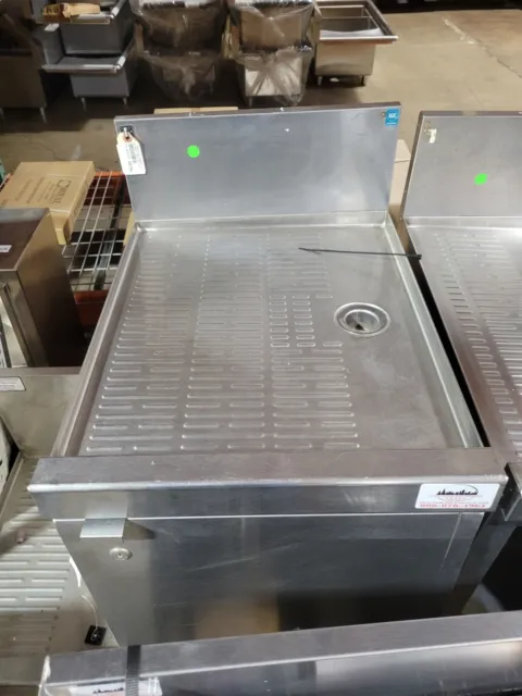 Used Perlick Underbar  Drainboard, 18"W x 24"D, with  Locking Cabinet