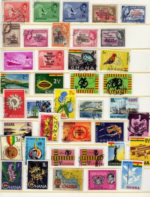 113 Stamps from Ghana Collection  see scans FREEPOST