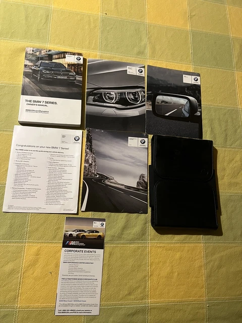 2016 BMW 7 Series Owners Manual With Case OEM