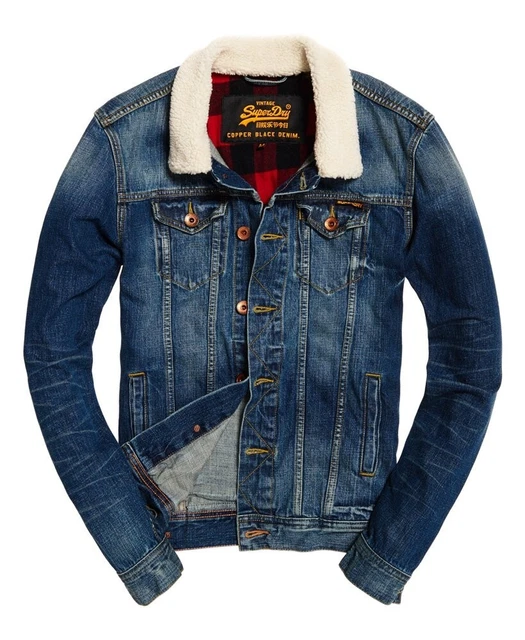 Superdry | Stormbreaker | Sherpa Denim Jacket | Blue | Small | 36" Chest | SS1