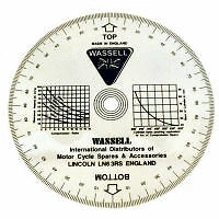 Wassell White Engine Timing Disc For Scooters, Classic Bikes, Mopeds (SJ633)