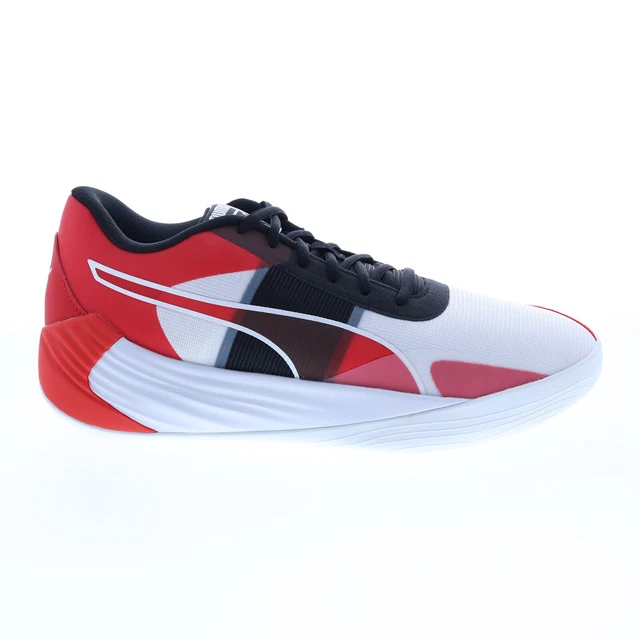 Puma Fusion Nitro Team 37703502 Mens White Canvas Athletic Running Shoes 2