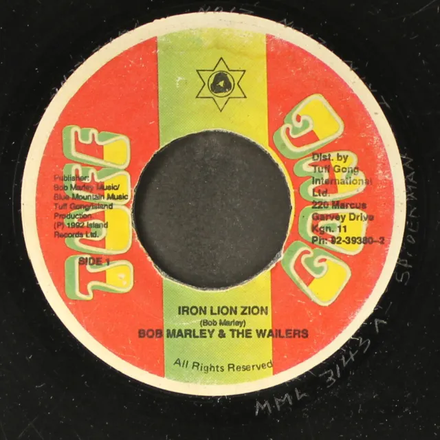 BOB MARLEY & WAILERS: iron lion zion / version TUFF GONG 7" Single 45 RPM