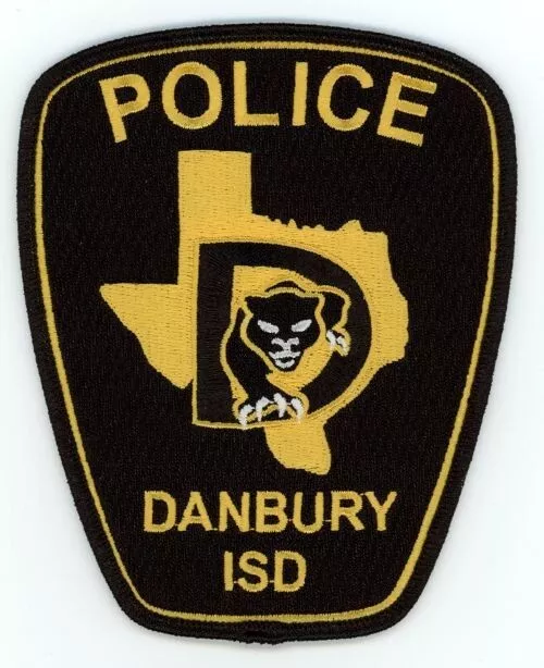 Texas Tx Danbury Independent School District Police Shoulder Patch Sheriff