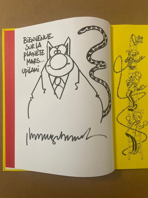 PHILIPPE GELUCK D dicace Marsipulami Dans Album Spirou Hommage philippe-geluck-d-dicace-marsipulami-dans-album-spirou-hommage