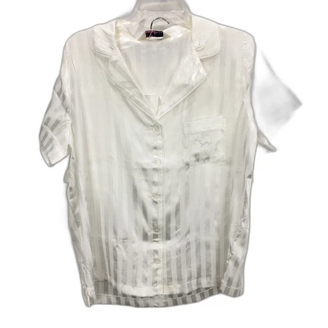 peter alexander white silk pyjamas