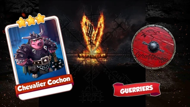 Lot De 5 Cartes Chevalier Cochon Pour Coin Master - Cartes à Collectionner D'occasion