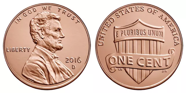 2016 D   Lincoln Shield Cent - BU