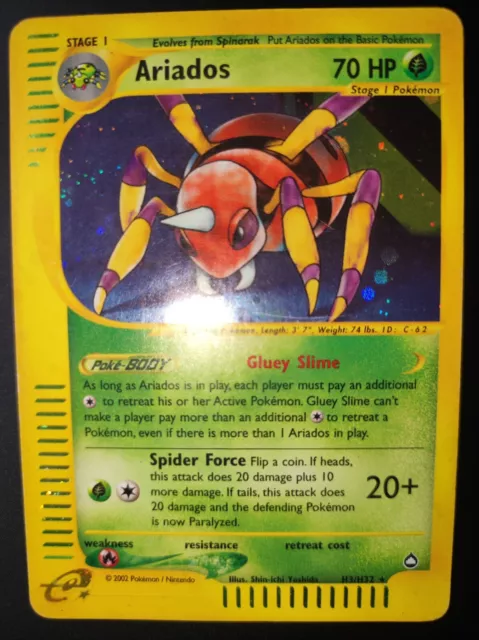 Pokemon Card Rare Ariados H3/H32 Aquapolis Eng