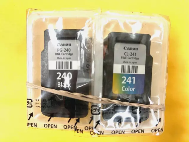 Genuine OEM Canon PG-240 Black & CL-241 Color Ink Bulk Packaging FREE SHIPPING