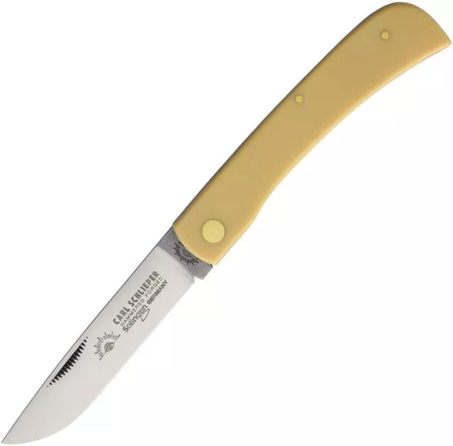 GERMAN EYE BRAND Cutlery - #GE99Y {LARGE} CLODBUSTER - YELLOW HANDLES - GERMANY