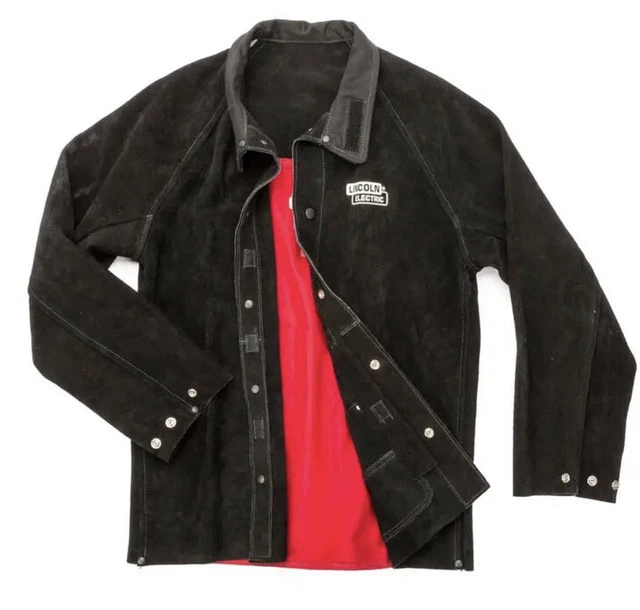 Genuine Lincoln K2989-M Heavy Duty Leather Welders Welding Jacket Size M