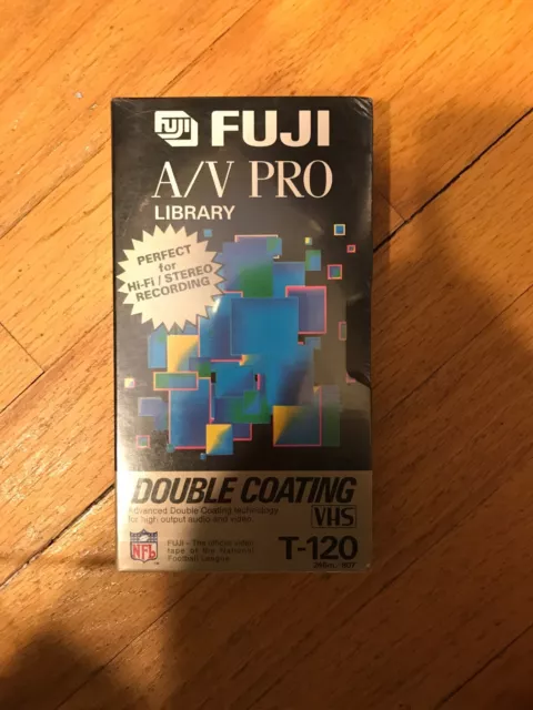 Fuji Blank Record Video Tape 6 Hour A/V Pro VHS Double Coating T-120 Brand New