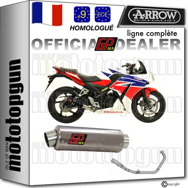 Pot D'échappement ARROW GP2 GPGUN TITAN Pour Suzuki SV 650 2017 - Inox, Homologué, Neuf