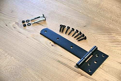 Made in Italy T-Strap Heavy Duty Shed Hinge Gate Strap Hinge Door Barn Gates