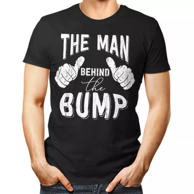 The Man Behind The Bump Tshirt Funny Dad gift Baby Husband Father day Daddy cool