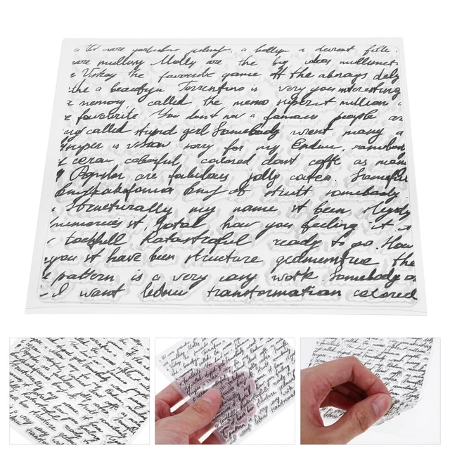 3 PCS Silicone Stamps Craft Clear Scrapbook Seal Scrapbooks