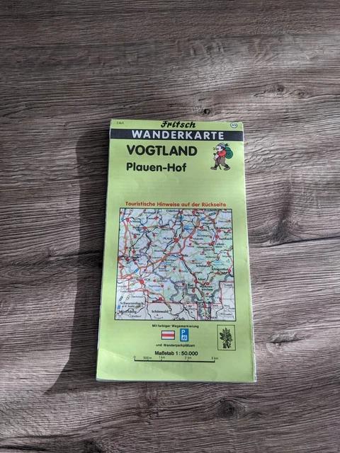 Fritsch Wanderkarte Vogtland Plauen Hof  Nr. 49 - Maßstab 1:50000 - 2. Auflage