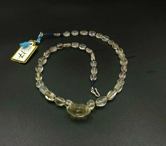 Ancient antique crystals  unique shape  beads from south east Asia Pyu dynasty