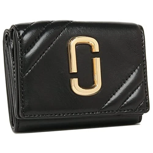 Marc Jacobs S129L01Fa21 001 The Glam Shot Medium Trifold Black