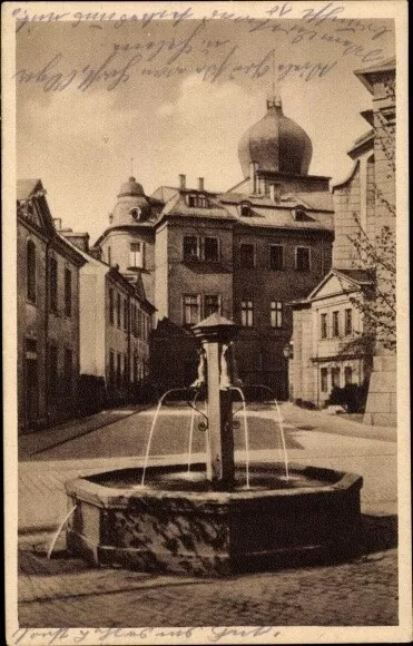 Cartolina Greiz im Vogtland, Röhrenbrunnen - 4081559