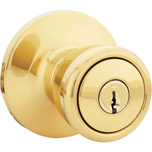 Steel Pro Polished Brass Entry Door Knob TR700B Pack of 6 Steel Pro 5762PB-ET CP
