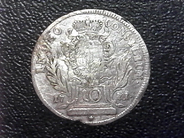 1771 German States Bayern 10 Kreuzer Silver Coin Bavaria