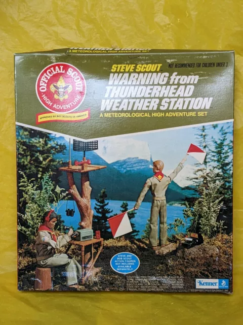 🟢🟤 Vintage Steve Scout WARNING FROM THUNDERHEAD WEATHER STATION Kenner 1974 🟤 🟢🟤 Vintage Steve Scout WARNING FROM THUNDERHEAD WEATHER STATION Kenner 1974 🟤