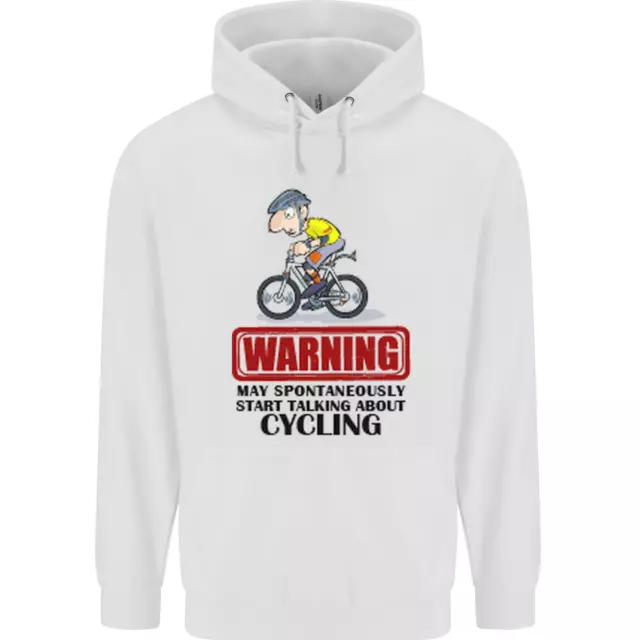 May Start Talking About Cycling Cyclist Mens 80% Cotton Hoodie
