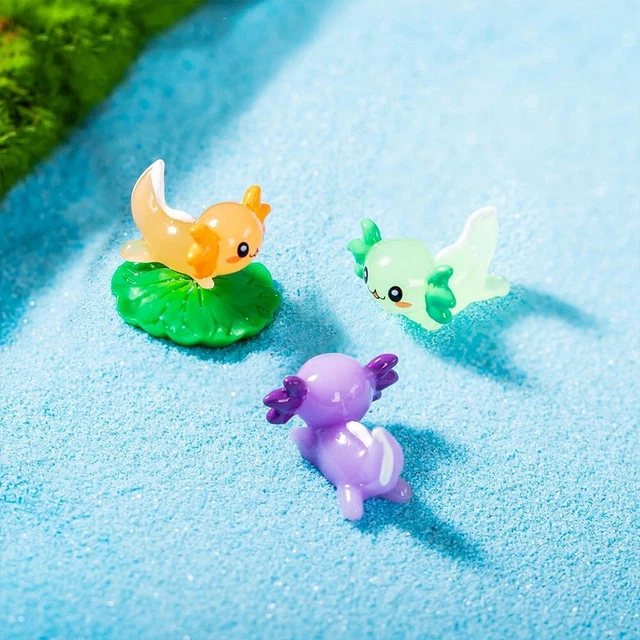 48 Mini Axolotls En Résine – 3 Styles Adorables Pour Déco Jardin, Maison De Poupée Ou Loisirs Créatifs